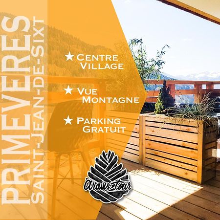 Appt Primeveres - Centre Village, Vue Montagne - Aravistour Saint-Jean-de-Sixt Eksteriør billede