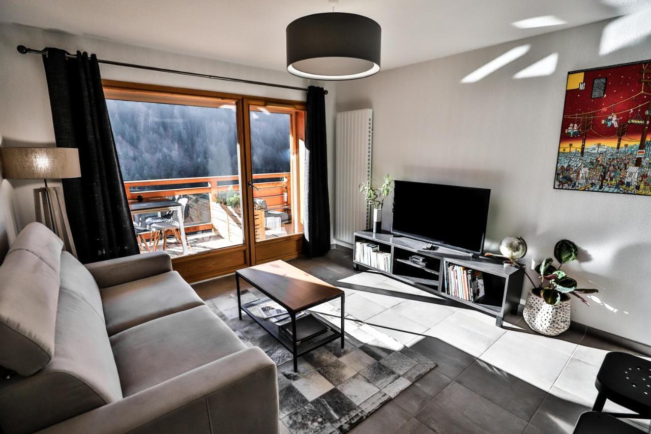 Appt Primeveres - Centre Village, Vue Montagne - Aravistour Saint-Jean-de-Sixt Eksteriør billede
